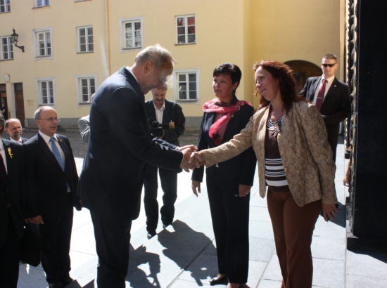 Riigikogu aseesimehe Laine Randjärve kohtumine Läti Vabariigi presidendi Andris Bērziņšiga